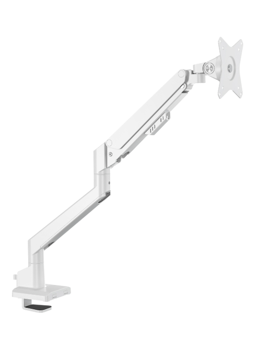 White Single Monitor Arm